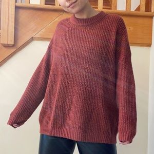 Rust Teracotta Oversized Knit